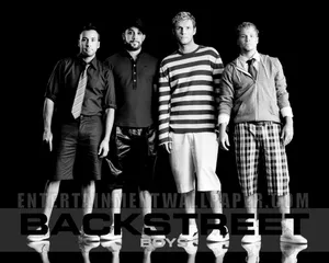 The Backstreet Boys Looking Good In Black And White Wallpaper
