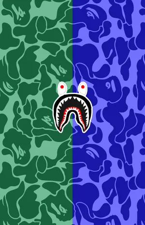 The Bape Iphone On Display Wallpaper