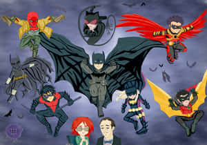 The Bat-family Unites Wallpaper