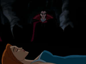 The Batman And Dracula Face Off In An Epic Battle Wallpaper