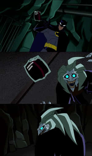 The Batman Confronts Dracula In An Intense Face-off Wallpaper