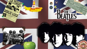 The Beatles Collage Wallpaper