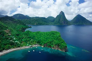 The Beautiful Island Of St Lucia Wallpaper