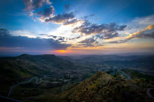 The Beautiful Landscape Of Lalibela In Ethiopia Wallpaper