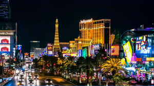 The Beautiful Skyline Of The City Of Las Vegas, Nevada. Wallpaper