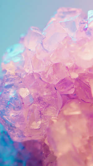 The Beauty Of A Sparkling Aesthetic Crystal. Wallpaper