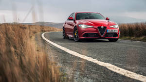 The Beauty Of An Alfa Romeo Giulia Quadrifoglio Wallpaper