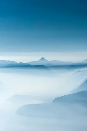 The Best Hd Phone Foggy Mountains Wallpaper