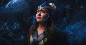 The Blue Marvel Puts Evil In Its Place Wallpaper