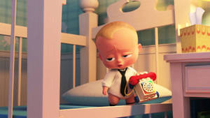 The Boss Baby In Crib Wallpaper