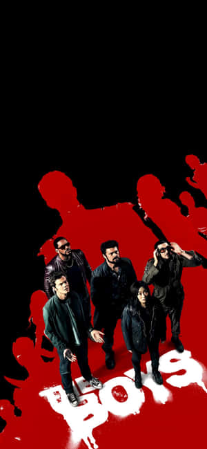 The Boys Team Blood Splatter Wallpaper