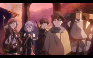 The Brave Team Of Adventurers In Grimgar Of Fantasy And Ash Wallpaper