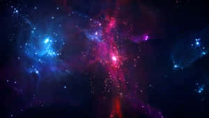 The Breathtaking Colors Of A Purple And Black Galaxy. Wallpaper