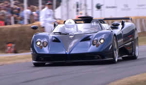 The Breathtaking Pagani Zonda Hp Barchetta In Action On The Road. Wallpaper