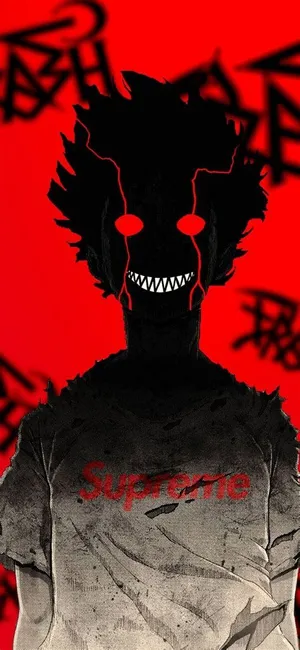 The Brilliant Red Iphone 11 With Creative Anime Design Wallpaper