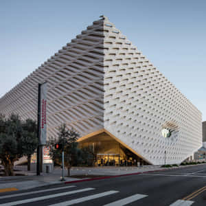 The Broad Museum Exterior Dusk Wallpaper