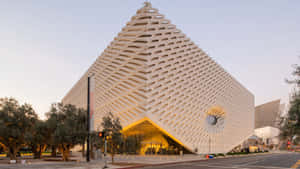 The Broad Museum Exterior Dusk Wallpaper