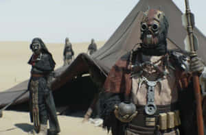 The Brutal Tusken Raiders Of Tatooine Wallpaper