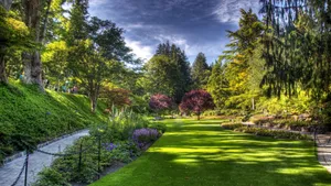 The Butchart Gardens Shrubs British Columbia Wallpaper