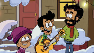 The Casagrandes Christmas Caroling Wallpaper