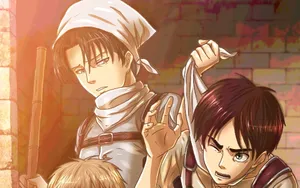 The Cast Of Attack On Titan, Season 1 Wallpaper