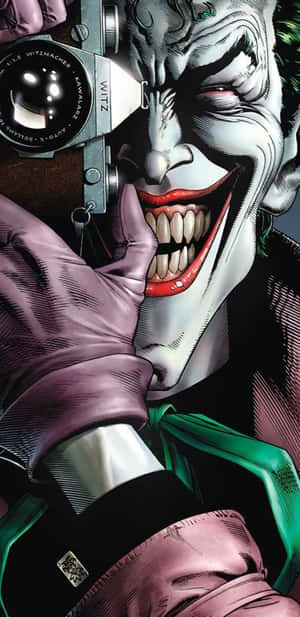 The Chilling Laughter Of The Joker In The Killing Joke Wallpaper