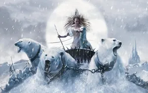 The Chronicles Of Narnia Witch Chariot Wallpaper