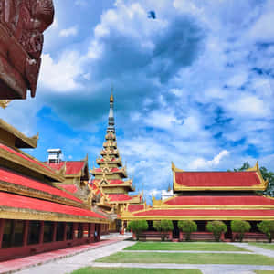 The Citadel Of Teak Wood, Mandalay Palace Wallpaper