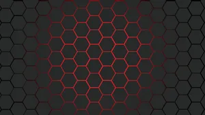 The Clean Lines Of Black Carbon Fiber Against A Stark Background Wallpaper