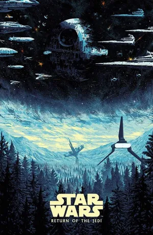 The Climactic Battle Between Luke Skywalker, Darth Vader, And Emperor Palpatine In Return Of The Jedi Wallpaper