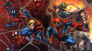 The Clone Saga Featuring Spider-man In Action Wallpaper