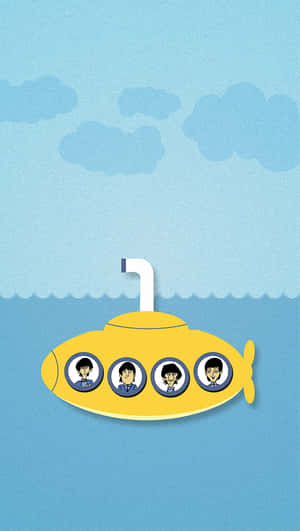 The Colorful Journey Of The Iconic Yellow Submarine Wallpaper