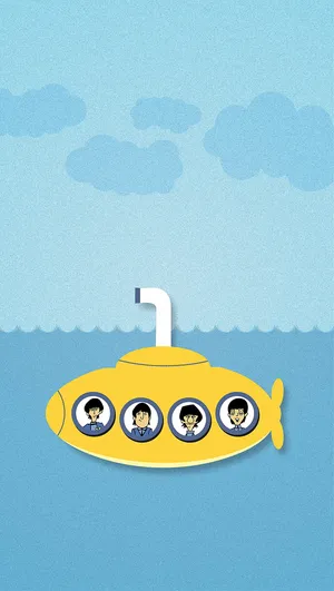 The Colorful Journey Of The Iconic Yellow Submarine Wallpaper
