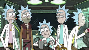 The Council Of Ricks Gathered In Their Interdimensional Headquarters Wallpaper