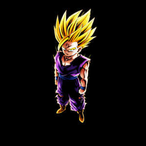 The Courageous Teen Gohan Radiates Strength Wallpaper