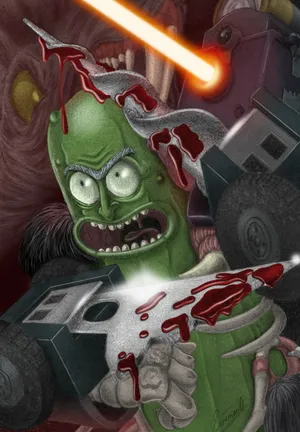 The Cromulons Appearing In The Night Sky Wallpaper