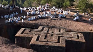 The Cross-shaped Church Of Saint George, Lalibela Wallpaper