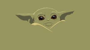 The Cutest Baby Yoda Cartoon You’ll Ever See Wallpaper