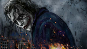 The Dark And Distinctive Joker Art Wallpaper