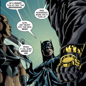 The Dark Knight In A Heated Battle In Batman War Games Wallpaper