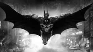 The Dark Knight Rises - Batman In Black And White Wallpaper