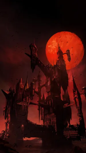 The Dark Prince, Dracula Ruling Over His Gothic Castle In The Game Castlevania. Wallpaper