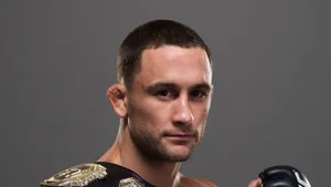 The Determined Gaze Of A Champion - Ufc Fighter Frankie Edgar Wallpaper