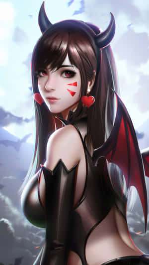 The Devil Girl Is Looking Right At You Wallpaper