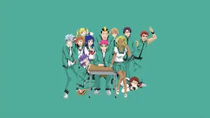 The Disastrous Life Of Saiki K Blue Green Wallpaper