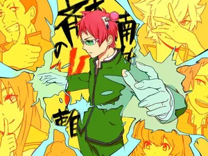 The Disastrous Life Of Saiki K Yellow Wallpaper