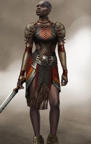 The Dora Milaje Protect The Wakanda Throne Wallpaper