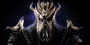 The Dovahkiin, Dragonborn, Hero Of The Skyrim Videogame, Ready For An Epic Adventure Against Dragons Wallpaper