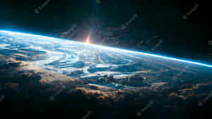 The Earth From The View Of Outer Space Wallpaper