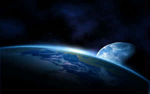 The Earth Seen From Outer Space Wallpaper